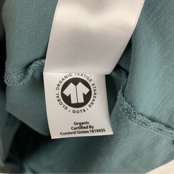 Everlane Uniform Organic Cotton Short Sleeve Crew Neck Tee Shirt Evergreen Large - Picture 5 of 6